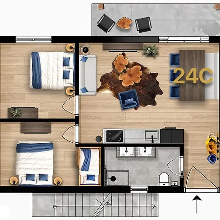 Stylish Loft With Mountain View Near The Διαμέρισμα Afritz